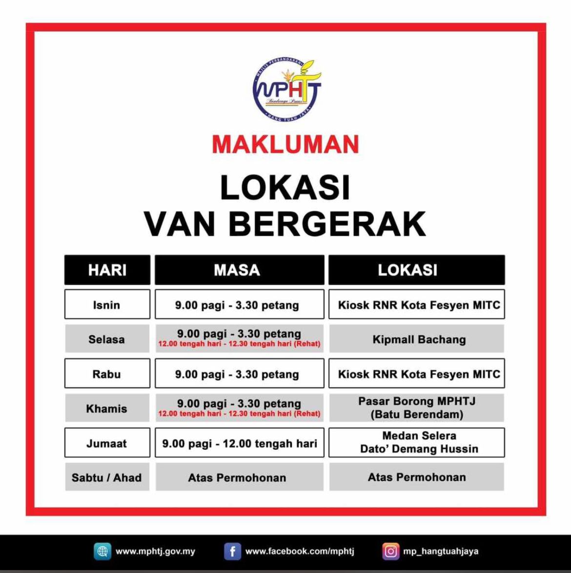 LOKASI VAN BERGERAK